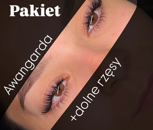 Awangarda + dolne rzęsy
